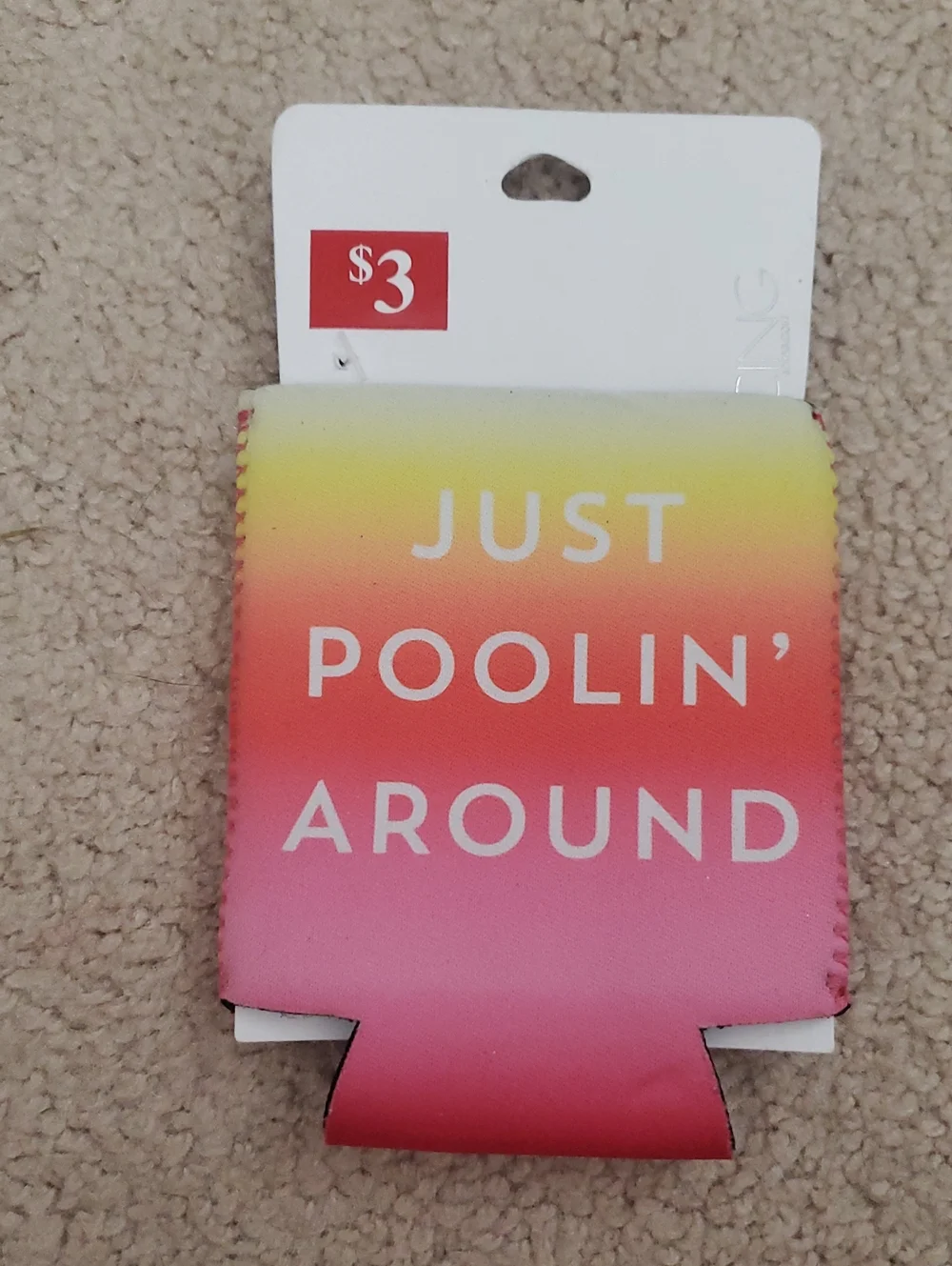 Just Poolin' Around Koozie